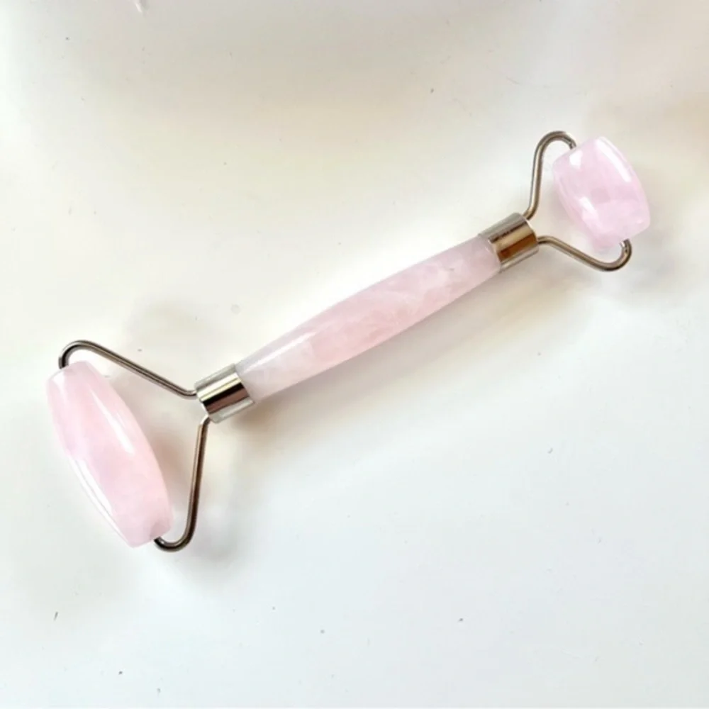 Genuine Brazilian Rose Quartz Facial Roller